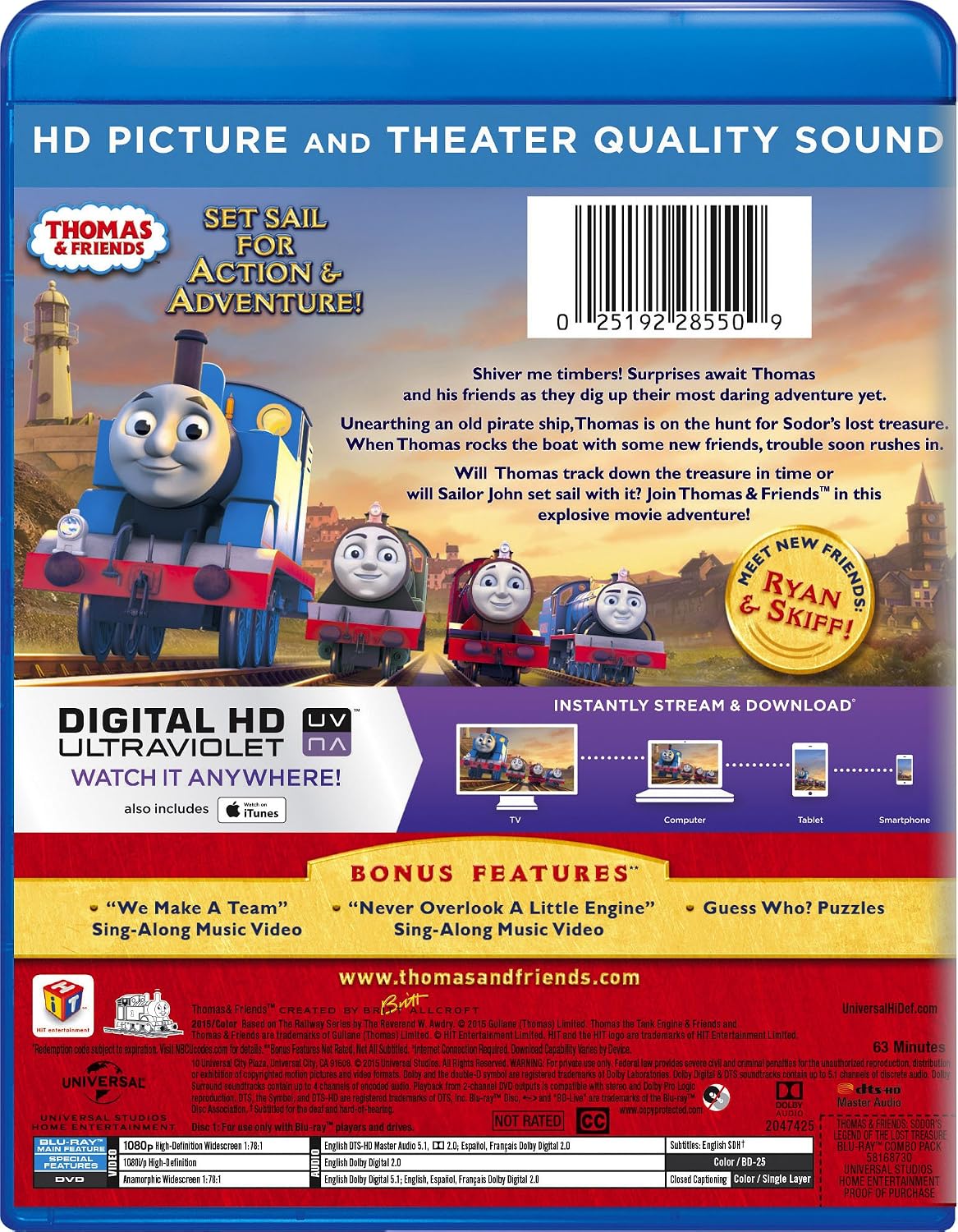 Thomas & Friends: Sodor's Legend of the Lost Treasure - The Movie [Blu-ray] image 3