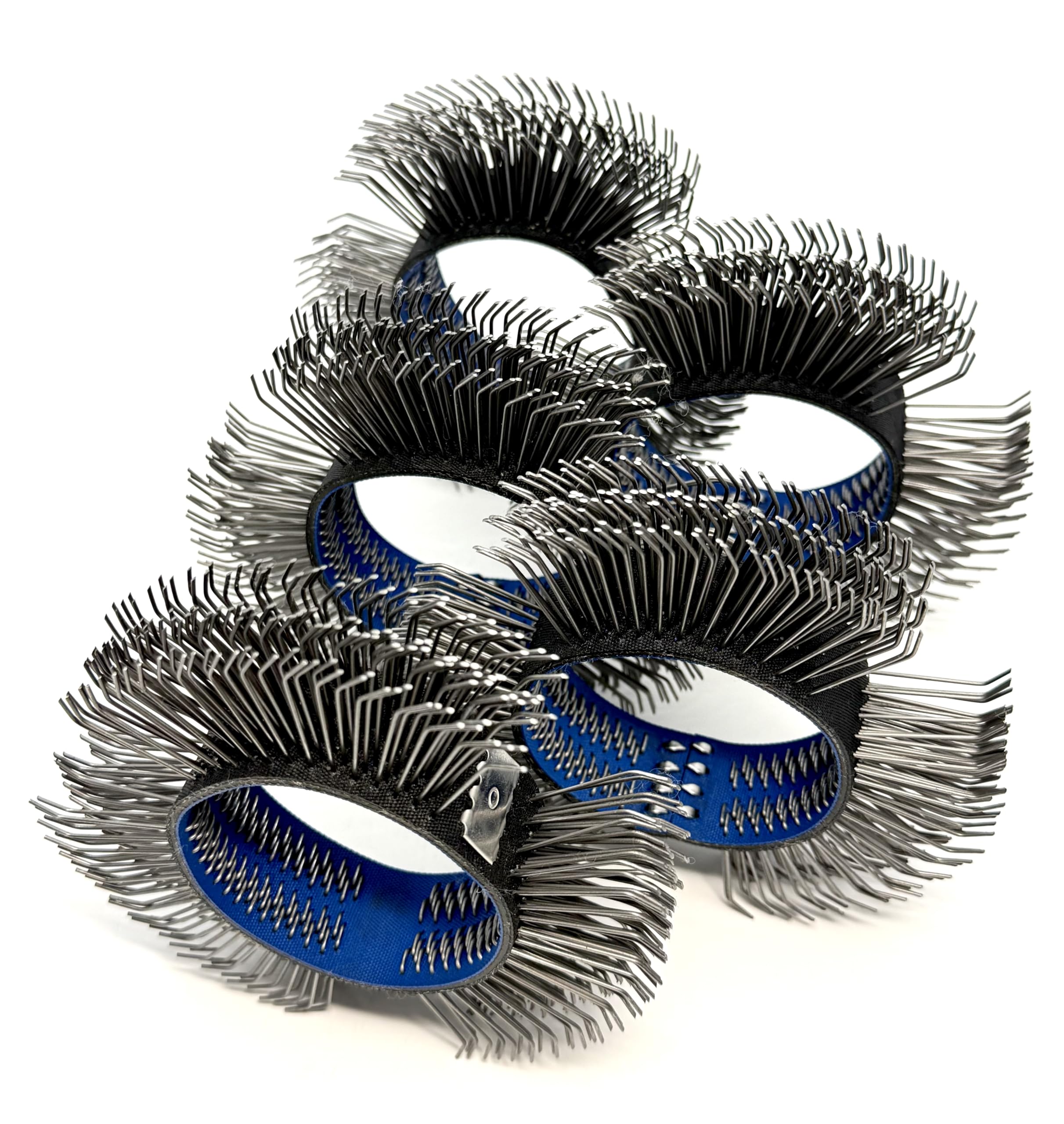 Brosses de nettoyage et de ponçage pneumatique, Brosse métallique grossière 23mm de large (0,7mm acier à ressort au carbone, 5 pièces) | Brosse Métallique grossière 23mm de large, 0,7mm acier à ressort au carbone