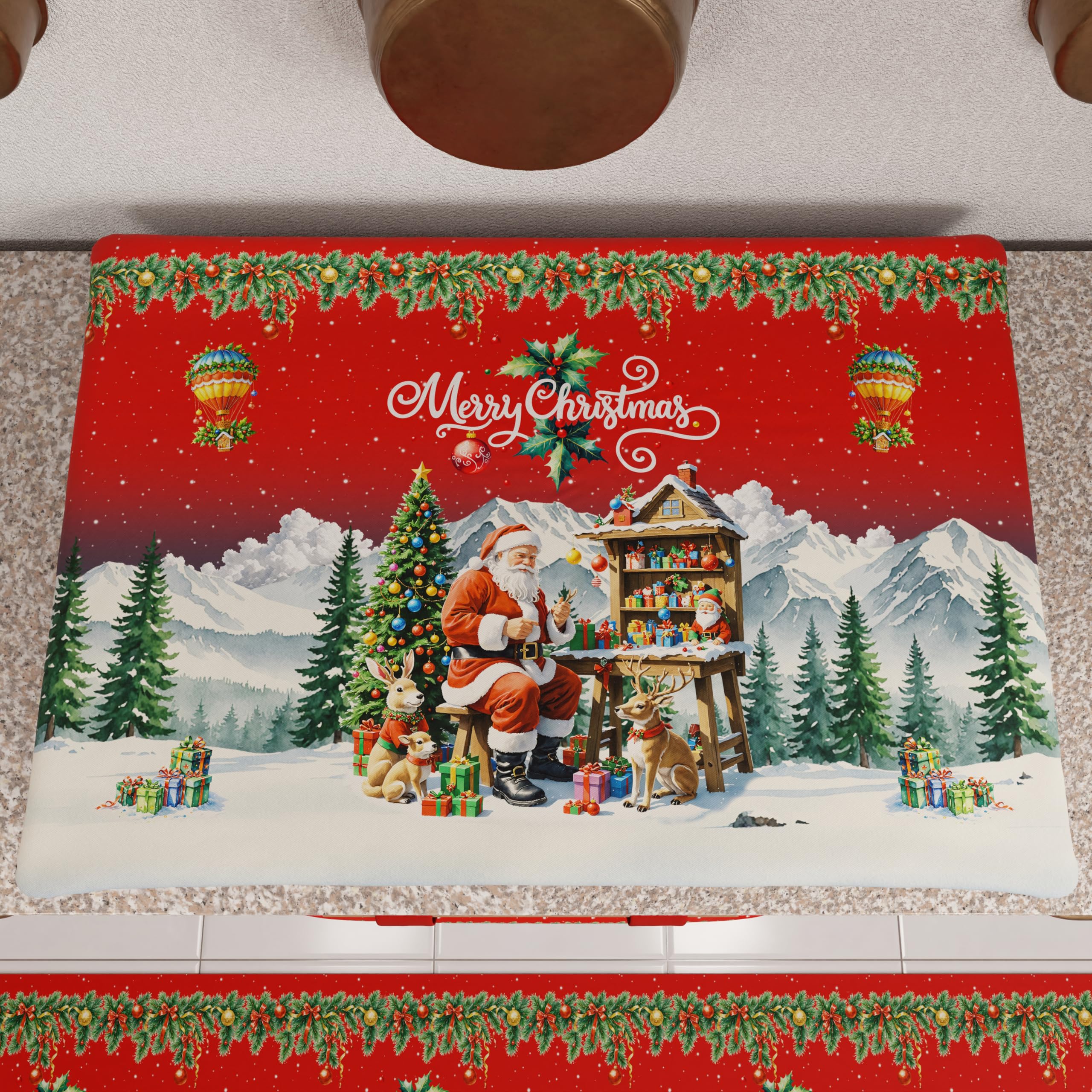 PETTI Artigiani Italiani - Camino de Mesa Navideño 140x40 cm, Camino de Mesa Navidad para Cocina, Decoración Navideña para Mesa, Camino de Mesa Elegante Tartan, 100% — view 63