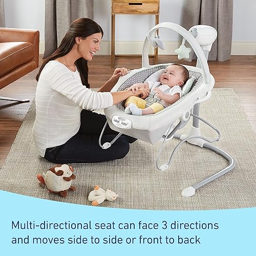 Miniatura 10 de Graco Soothe n Sway LX - Columpio para bebés con gorila portátil Derby
