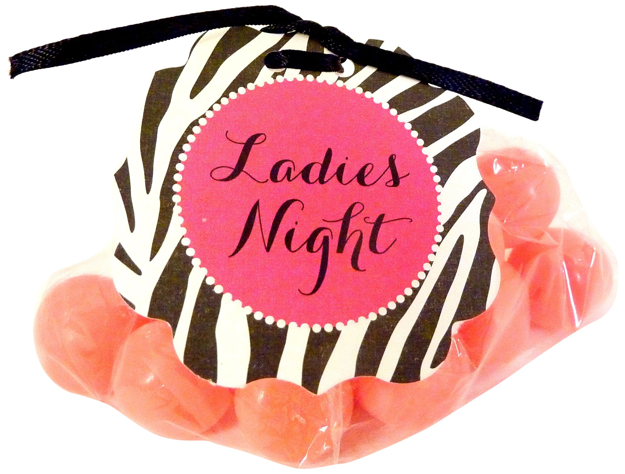 BellaCupcake Couture 8-Pack"Ladies Night" Hang Tags, Zebra Print