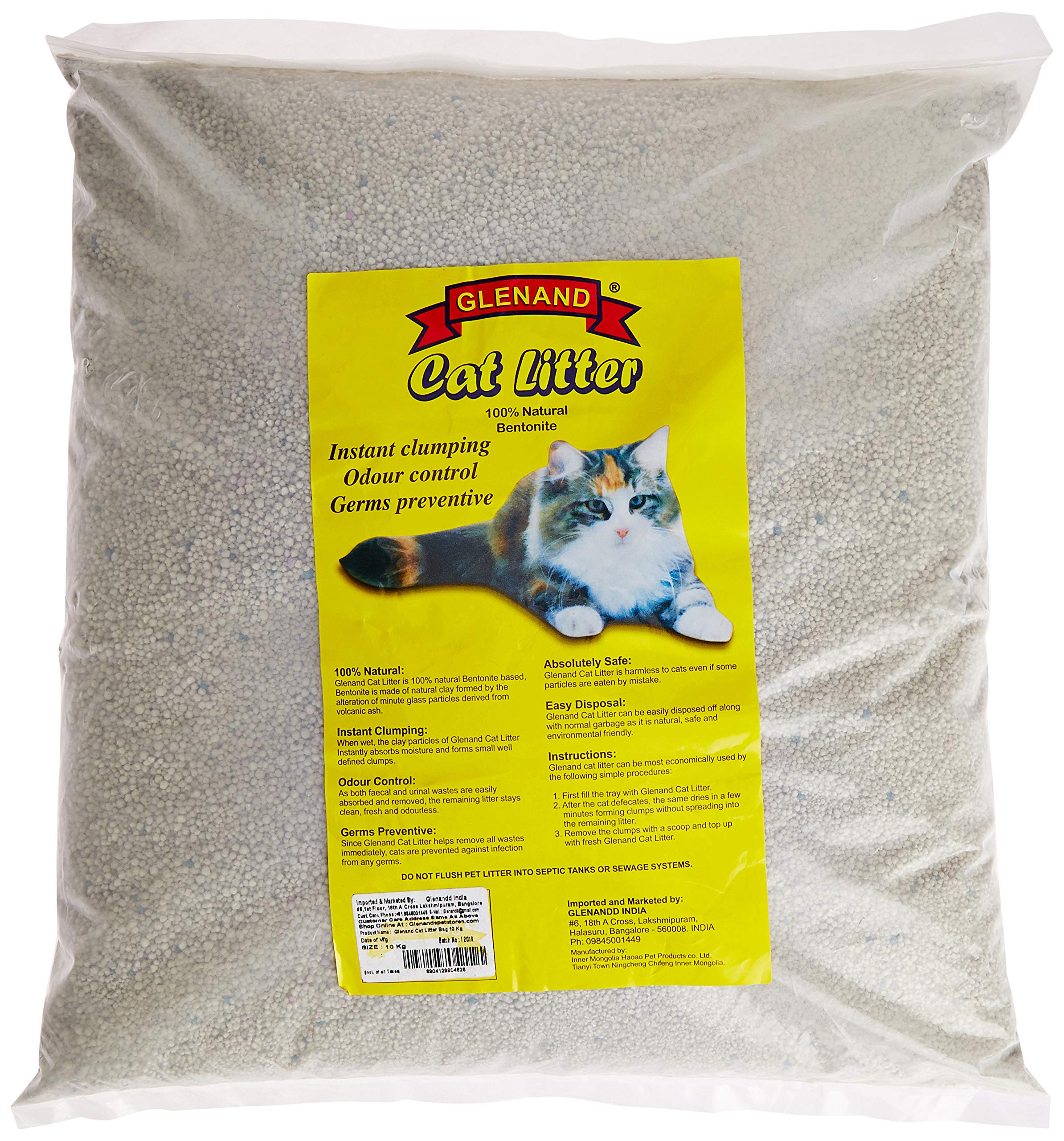 Glenand Cat Litter Bag, Gray, Small, 10 kg (B07YQFJ58V) Amazon Price History, Amazon Price Tracker