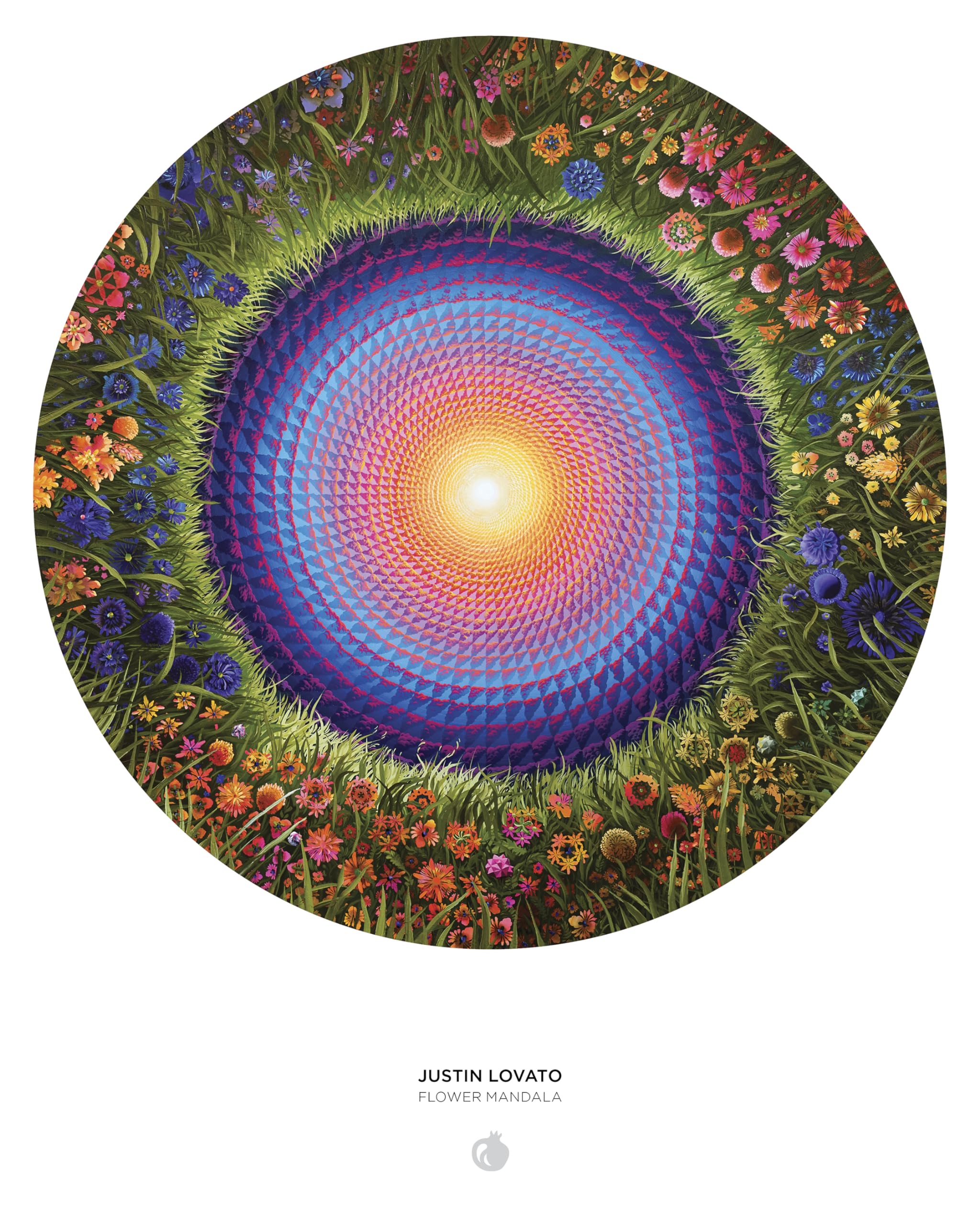 Pomegranate 500-Piece Circular Jigsaw Puzzle for Adults, Justin Lovato's Flower Mandala, Matte Finish, Snug Fit - Image 4