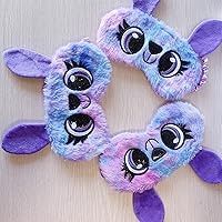Vista 4 de Antifaz para dormir KANOA de animales lindos, suave y mullido, forro de felpa, conejo lindo, panda, koala, cubierta para los ojos, para niños