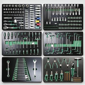 Professional Mechanic Auto Repair Tool Set, 258 Pieces with Ratchets, Wrenches, Screwdrivers, Pliers and Sockets,Metric Tools set258 Pieces