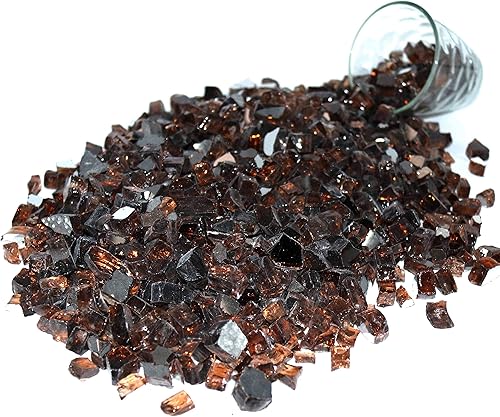 Miniatura 7 de Vidrio de cobre para fuego, 10 libras de  pulgadas, vidrio templado para hoguera premium, vidrio reflectante para hoguera, mesa de fuego, chimenea,