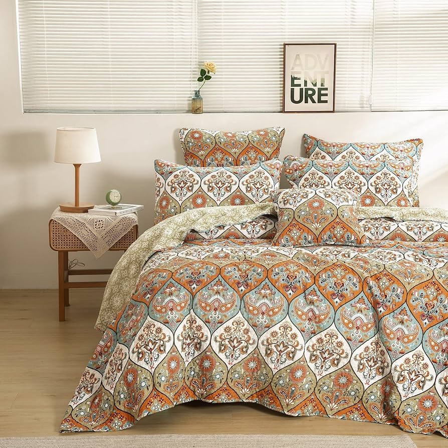 Amazon｜Dada寝具ボヘミアン花柄ペイズリーガーデンパーティー