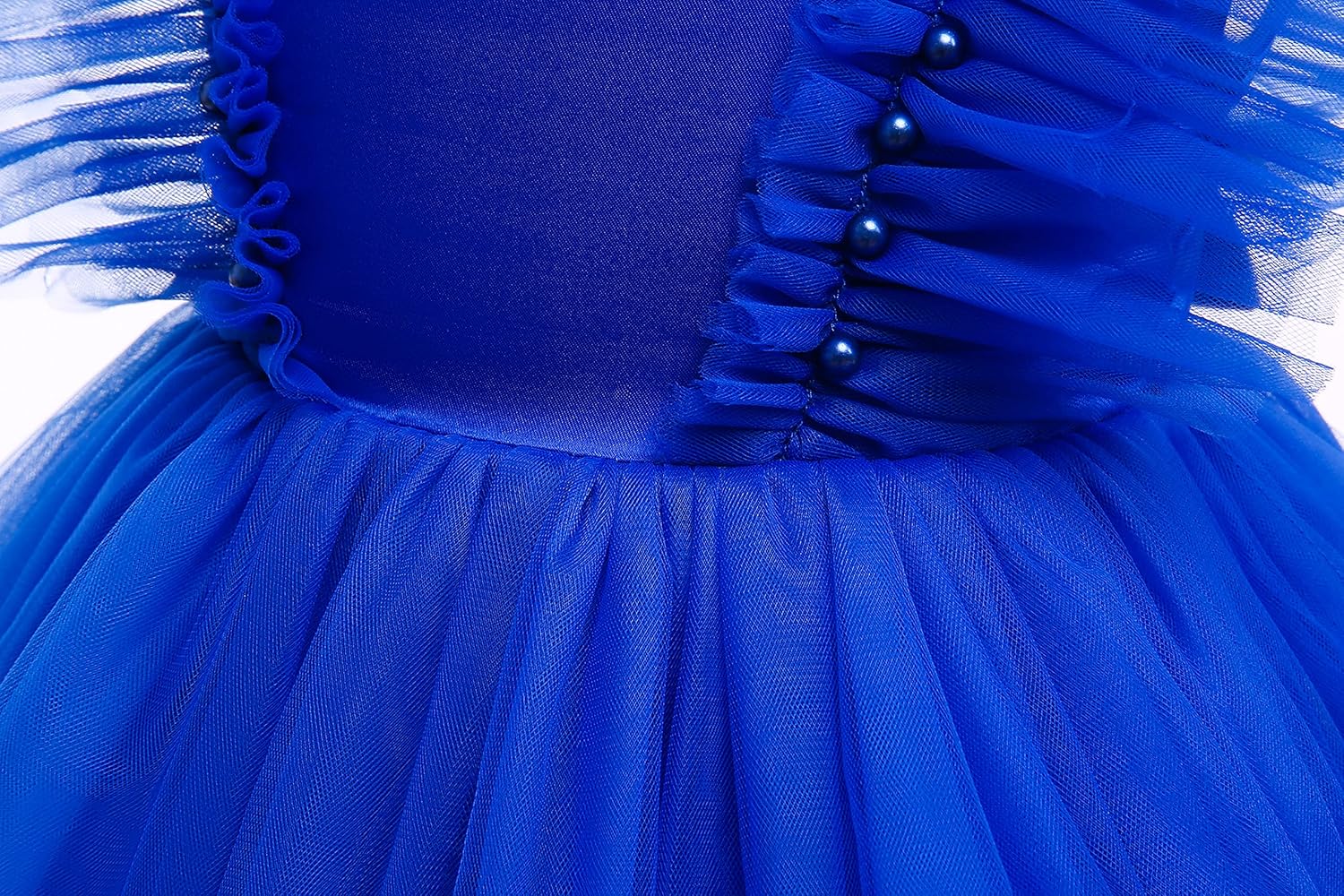 Weileenice Flower Girl Dress Ruffle Tulle Toddler Wedding Pageant Ceremony Birthday Party Evening Tutu Dresses