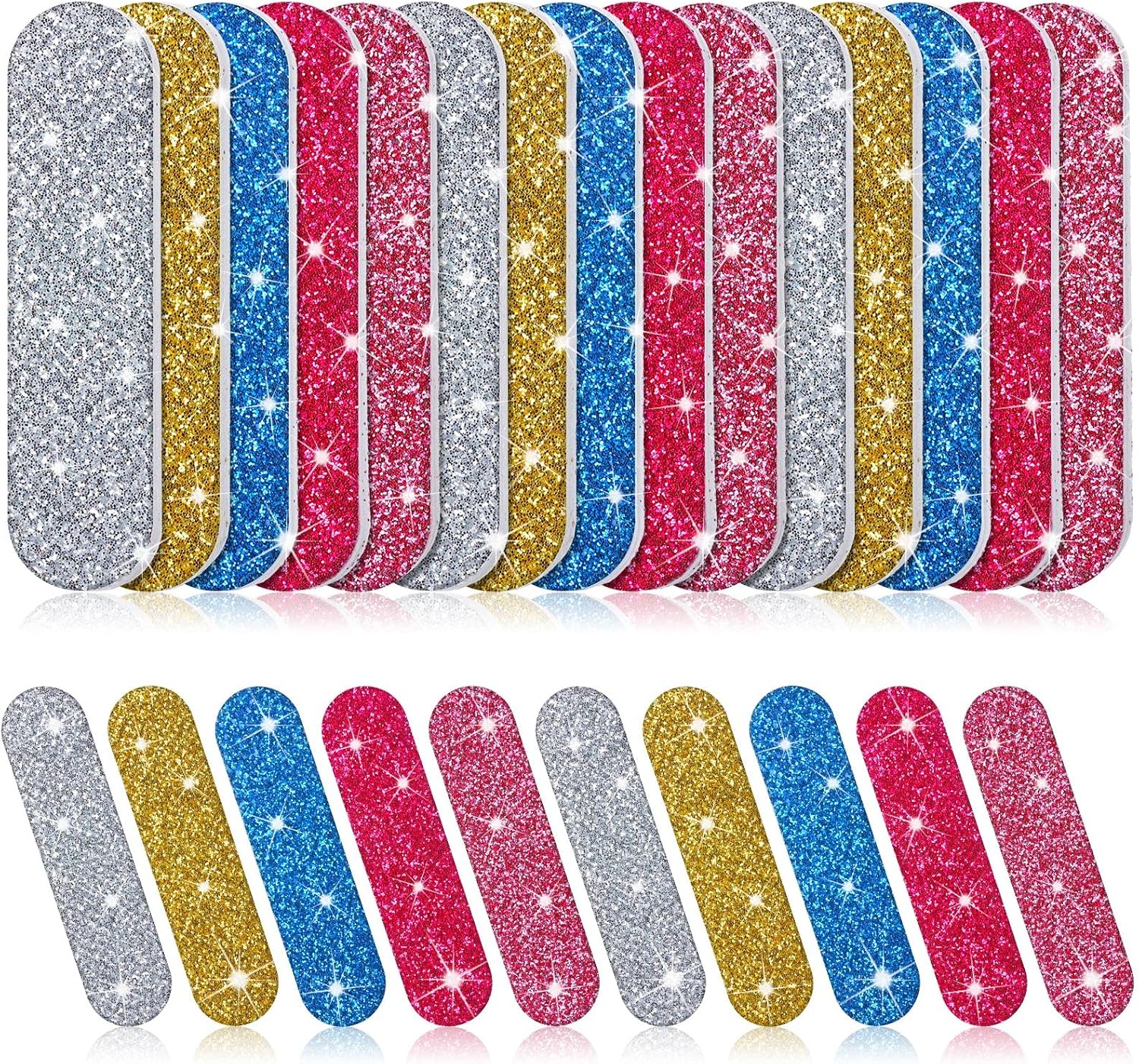 100 Pack Nail Files Double Sided Emery Boards Manicure Tools (Classic Style)