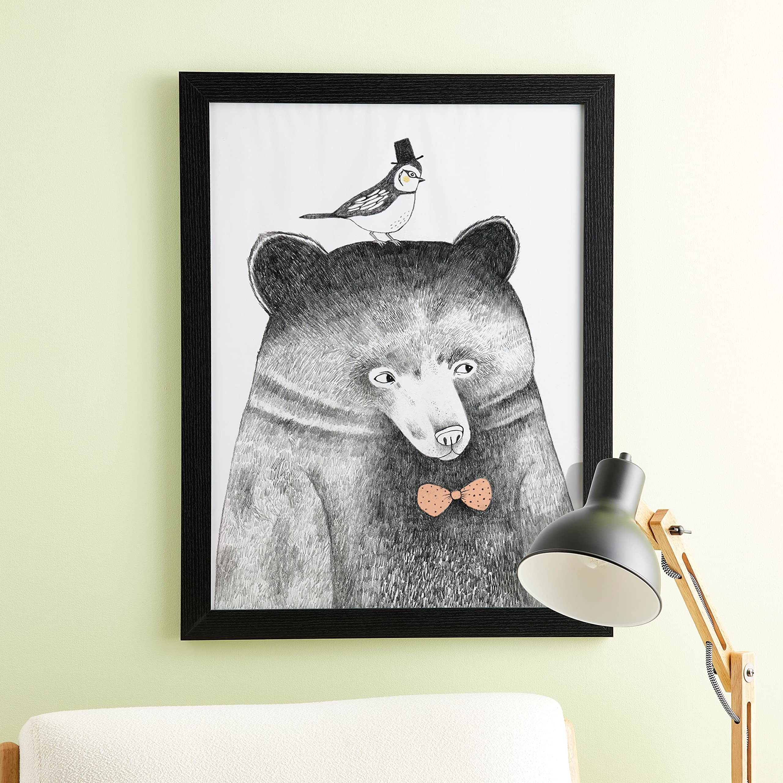 18" x 24" Belmont Picture Frame - Includes Pre-attached Hanging Hardware, Horizontal or Vertical - MDF, Black, Bulk 4 Pack