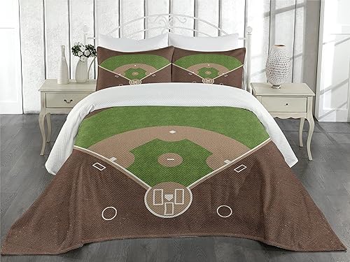 Miniatura 8 de Lunarable Colcha moderna, campo de girasoles en blanco y negro, una sola flor amarilla, paisaje, individualidad, juego de colcha acolchada