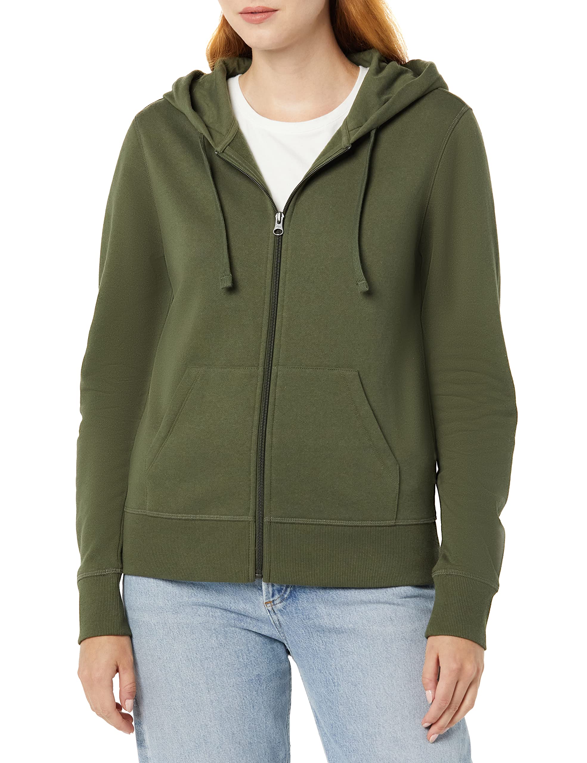 Amazon Essentials womens Fleece Full-Zip Hoodie (Available in Plus Size)