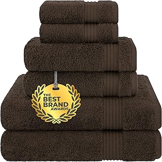 Cotton Paradise 6 Piece Towel Set, 100% Cotton Soft Absorbent Turkish To...