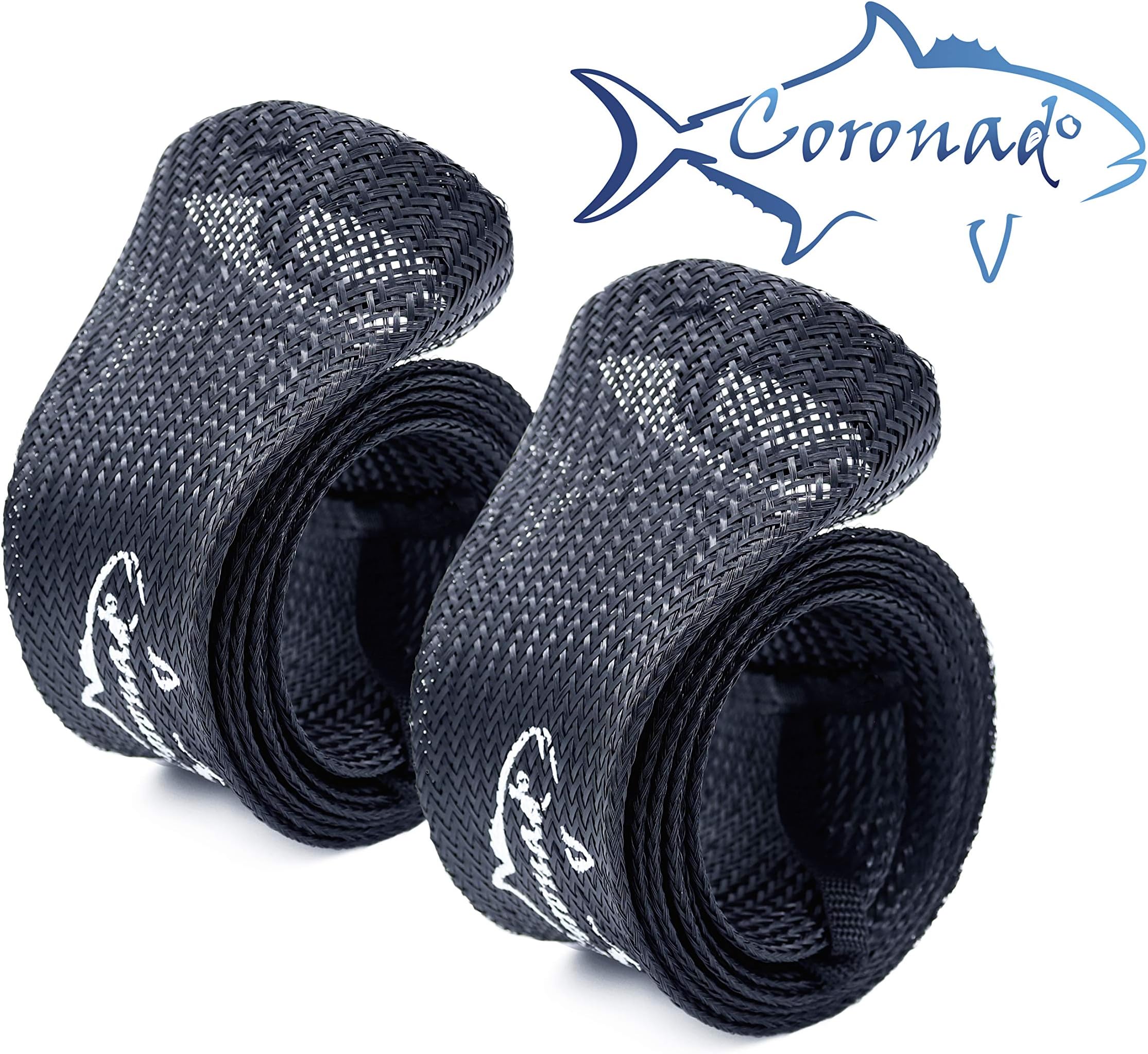 Coronado Spinning Reel Fishing Rod Sleeve | Extra Wide (5 Pack)(2 Pack) | Baitcasting Pole Covers | Protecting Casting Rod Socks Glove 6ft to 7ft