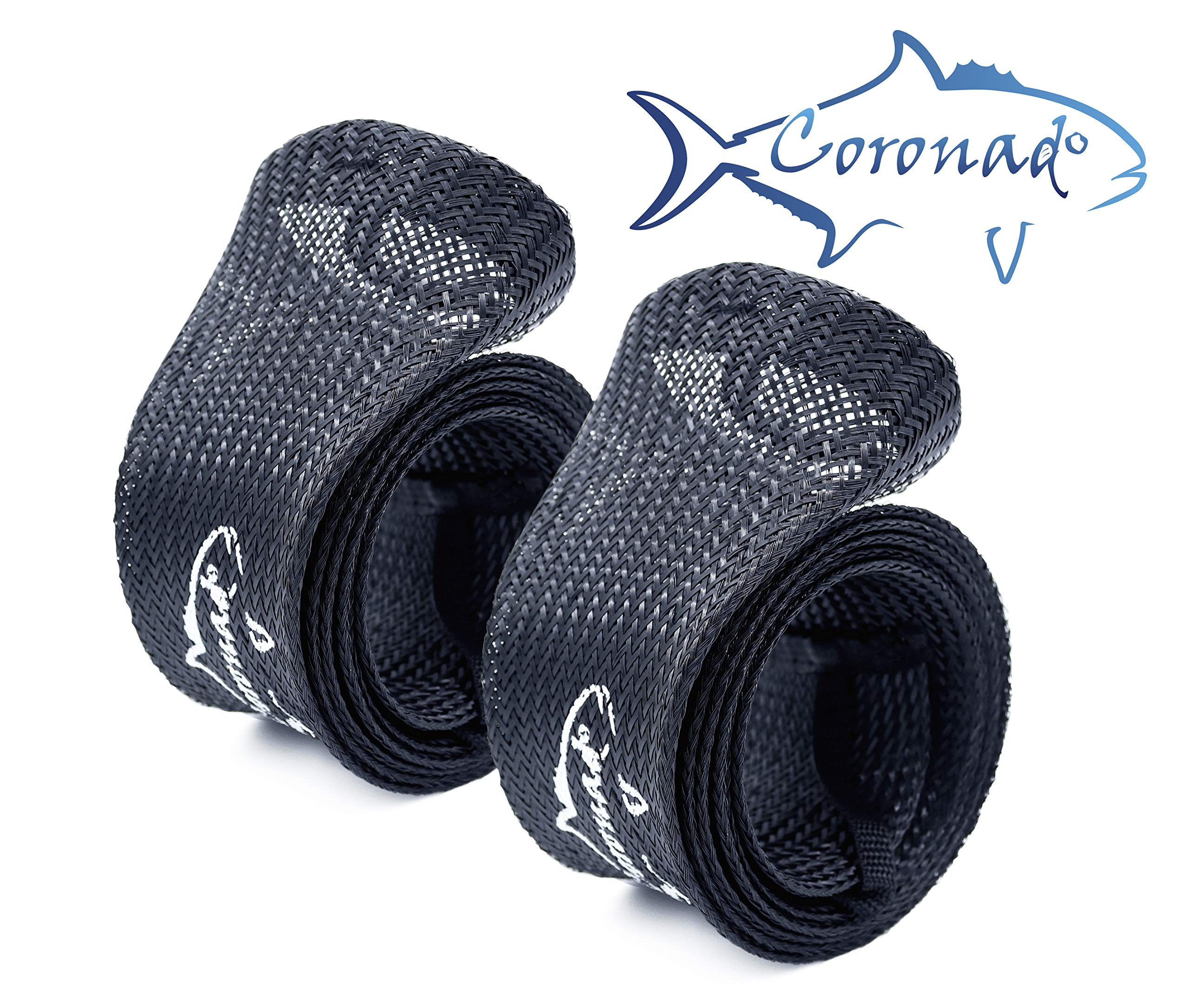 Coronado Spinning Reel Fishing Rod Sleeve | Extra Wide (5 Pack)(2 Pack) | Baitcasting Pole Covers | Protecting Casting Rod Socks Glove 6ft to 7ft