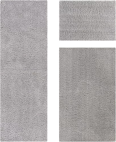 Miniatura 34 de Better Trends Micro Collection is BAMI2134TL - Alfombra de baño de felpa ultrasuave y absorbente, 100% poliéster en colores vibrantes, 21 x 34 Azul