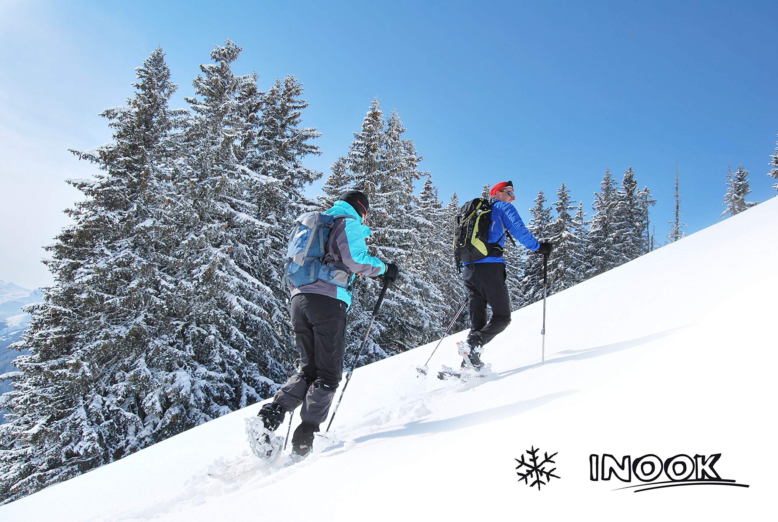 Inook Alpin OXL Schneeschuhe Mit Steighilfe für Herren & Damen I Softpadbindung I Individuell Größenverstellbar Mit Vielen Patentierten Funktionen