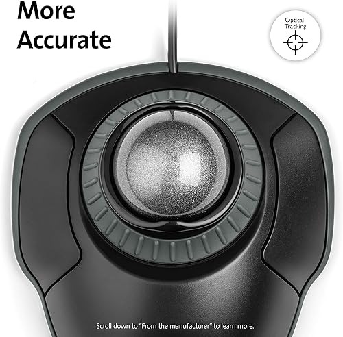 Miniatura 7 de Kensington Expert Trackball Mouse (K64325) y mouse Kensington Orbit Trackball con anillo de desplazamiento (K75327WW)