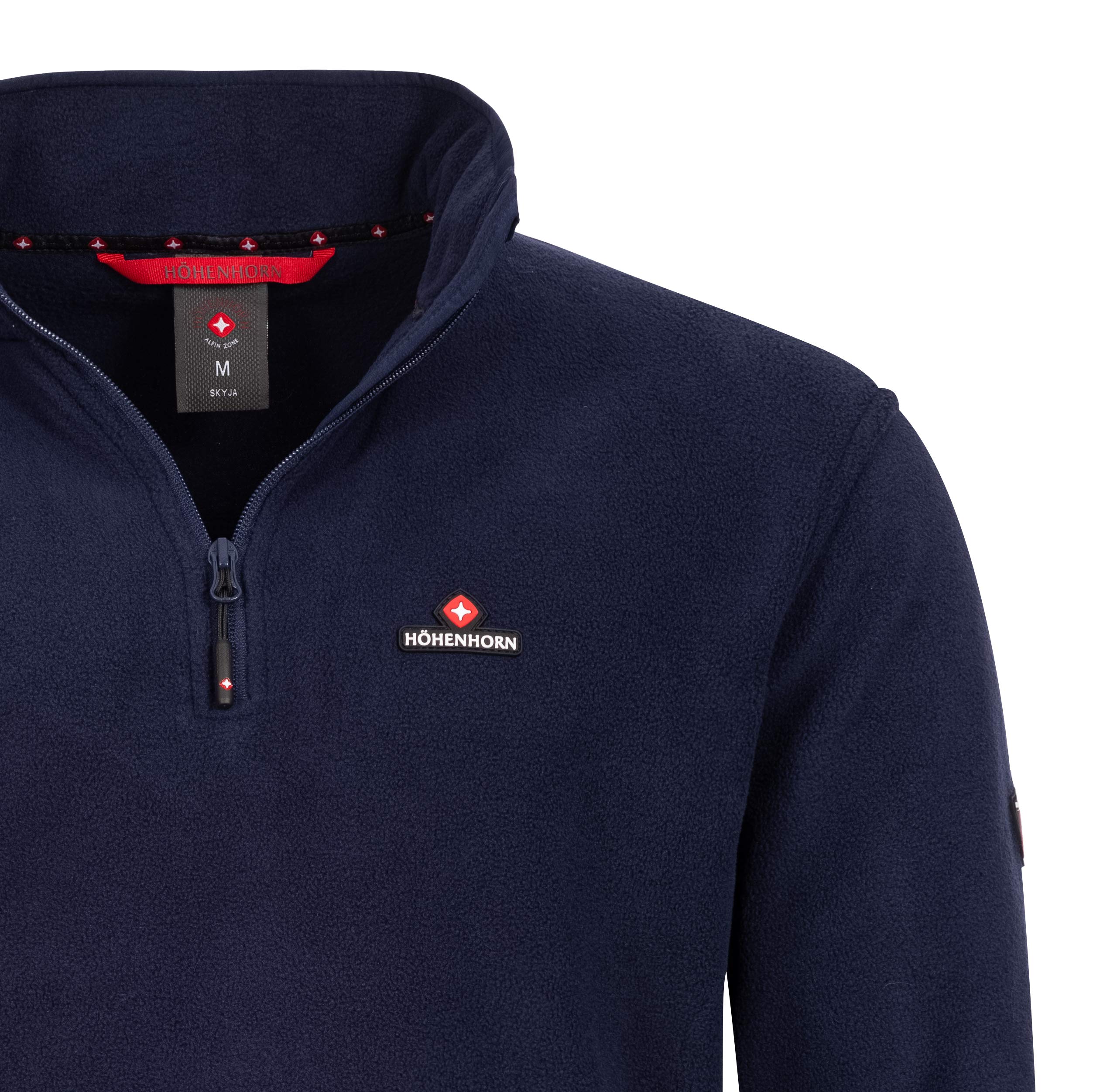 Höhenhorn Skyja - Sudadera polar de microfibra para invierno y otoño con media cremallera para hombre