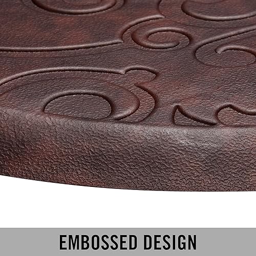 Miniatura 5 de Chef Gear Tapete de cocina antifatiga Gelness - Diseño Clarance - Tapete de chef acolchado cómodo - Piel sintética - Alivio para cocinar y estar de