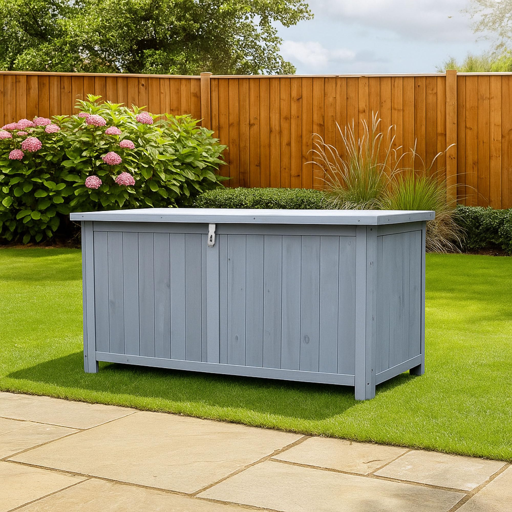 Jack Stonehouse Small Grey Garden Storage Cabinet 300L