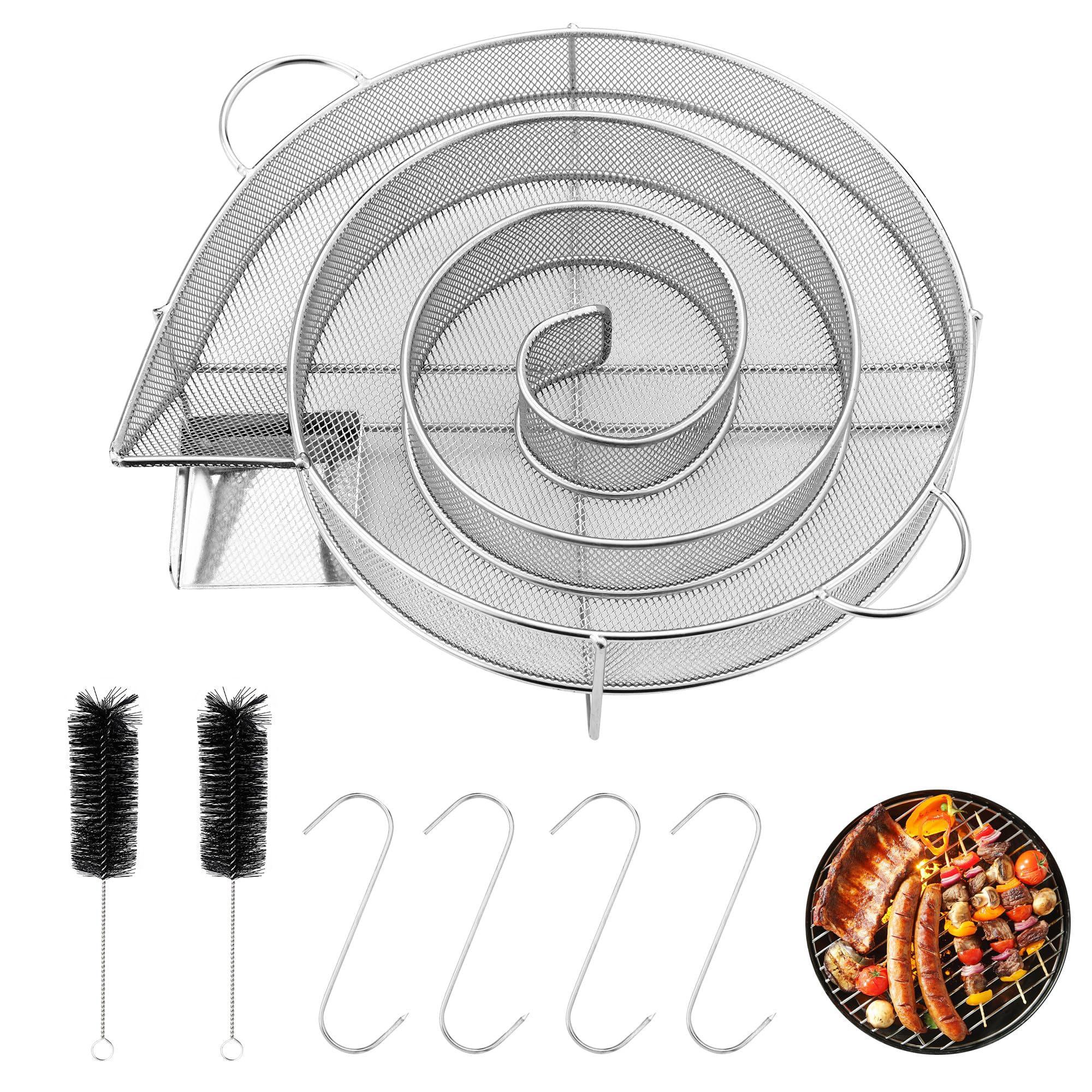 Kaltrauchgenerator Edelstahl Rund - Räucherschnecke Für Smoker & Grill