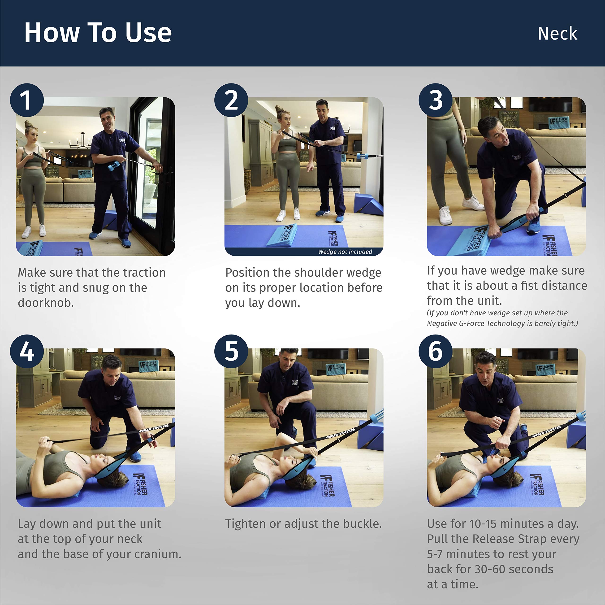 Buy Fisher Traction® Neck Pain & Headache Relief Device Neck Traction