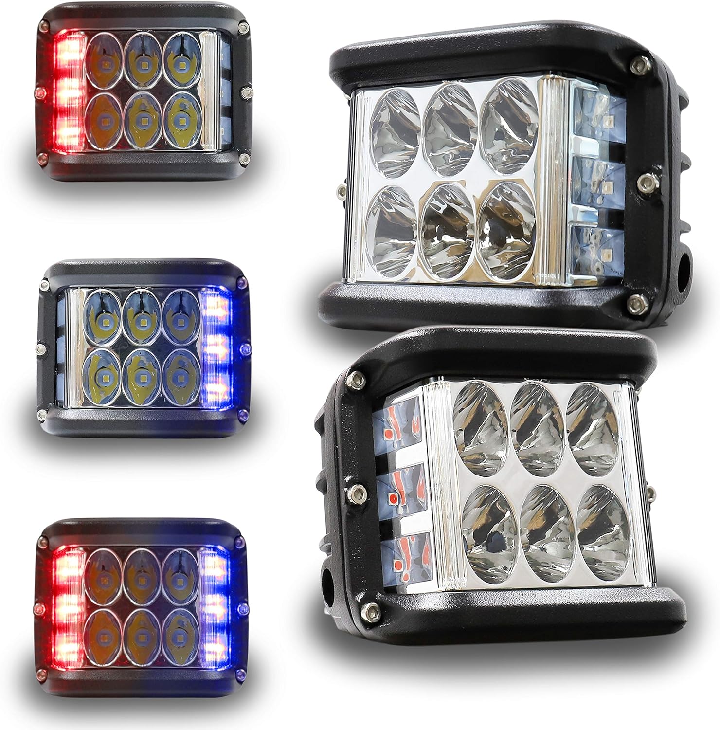 Buy 4 Inch Led Pod Lights Hoyuza Side Shooter Led Lights With Red Blue Dual Color Strobe Cree Pods For Farm Tractor Plow Truck Atv Utv 4x4 Online In Indonesia B08y17btdy Buy 4 Inch Led Pod Lights Hoyuza Side Shooter Led Lights With Red Blue Dual Color Strobe Cree Pods For Farm Tractor Plow Truck Atv Utv 4x4 Online In Indonesia B08y17btdy