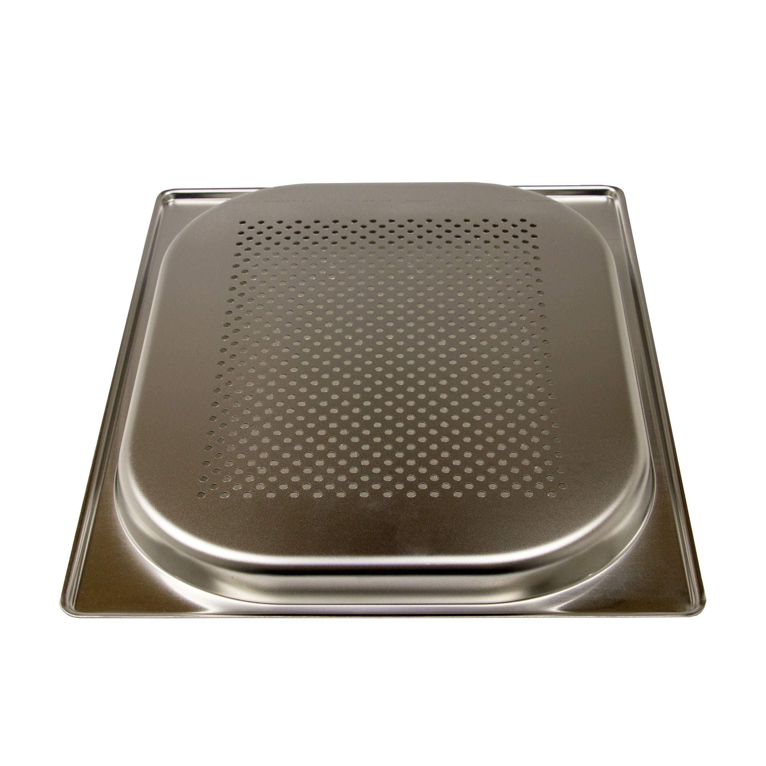 GN 1/3 - Lote de 6 recipientes para gastronomía, acero inoxidable, 0,75 litros, profundidad de 20 mm, perforados