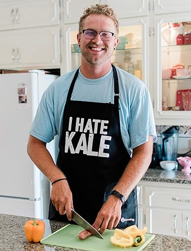 Miniatura 3 de ApronMen, I Hate Kale - Delantal ajustable para barbacoa para hombre, talla única