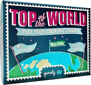 Top of the World: The pocketsize globe-trotting game of top 10s. Travel the world in this game of knowledge, strategy & crafty guesswork.