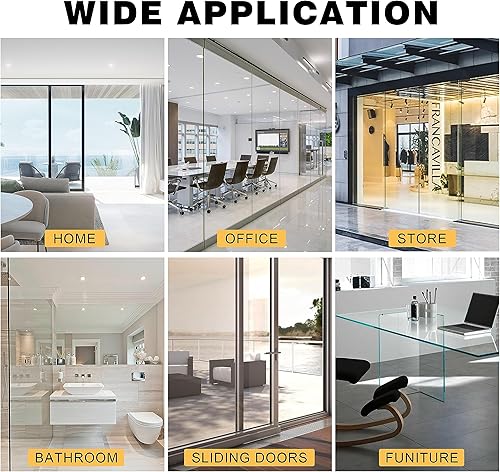 Miniatura 9 de KASHIBANG Película de seguridad para ventana, película inastillable de 23.6 x 13.1 pies, película de seguridad autoadhesiva transparente para