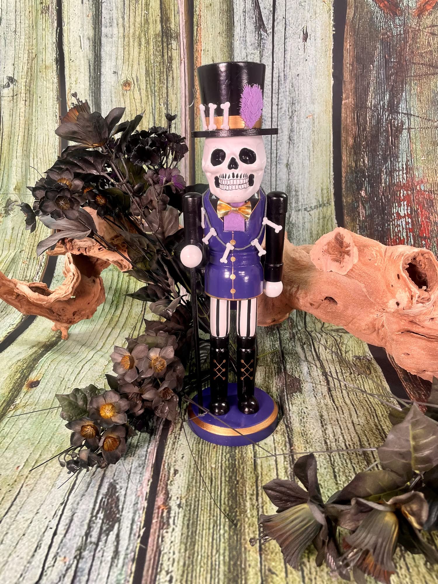 Santa's Workshop Voodoo Nussknacker Figur, Weihnachten, 35,6 cm, Violett (70172)