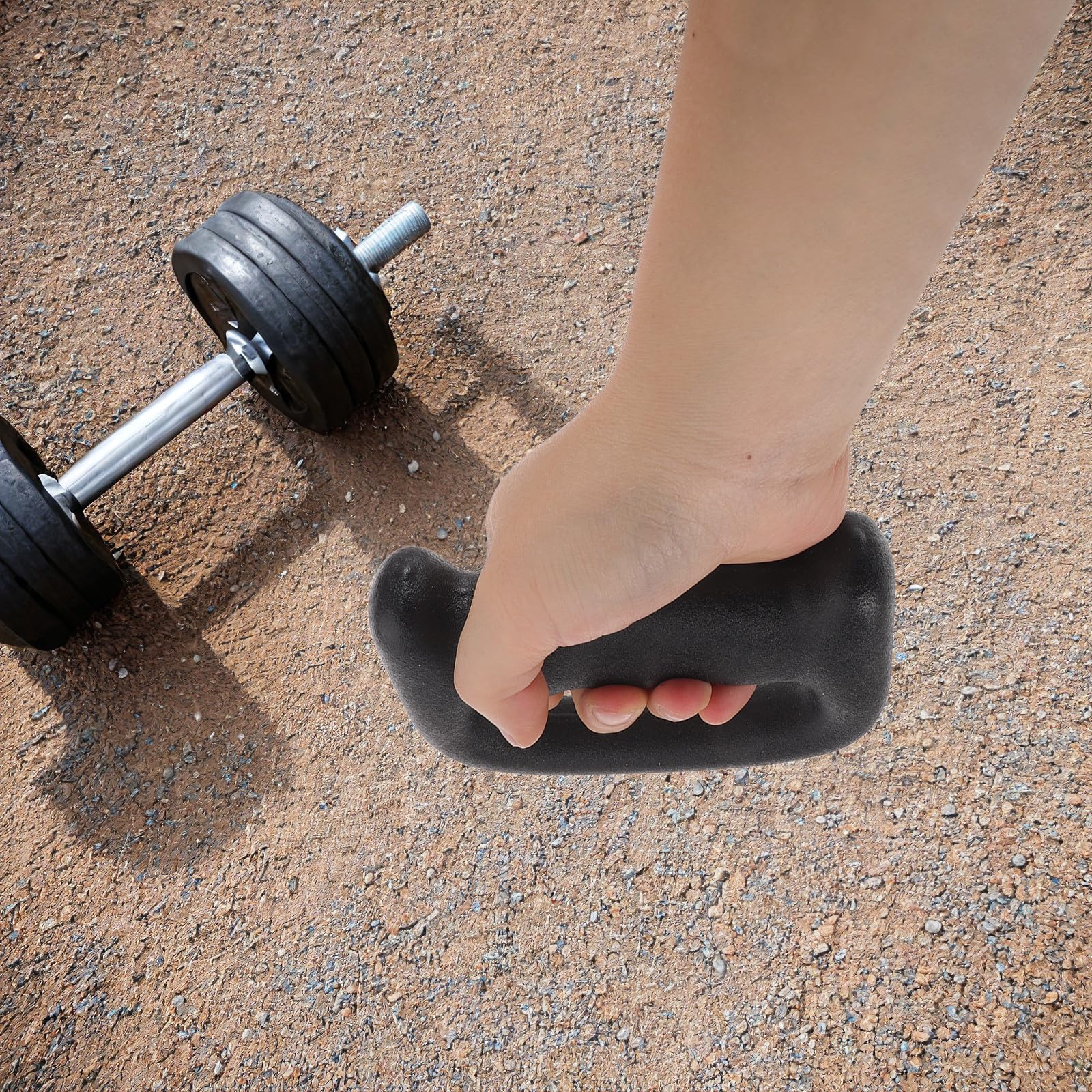 jojofuny Manubri Ergonomici a Forma di Mano con Impugnatura Stabile Antiscivolo in Metallo 1,5kg per Allenamento Domestico e Camminata Compatto e Resistente