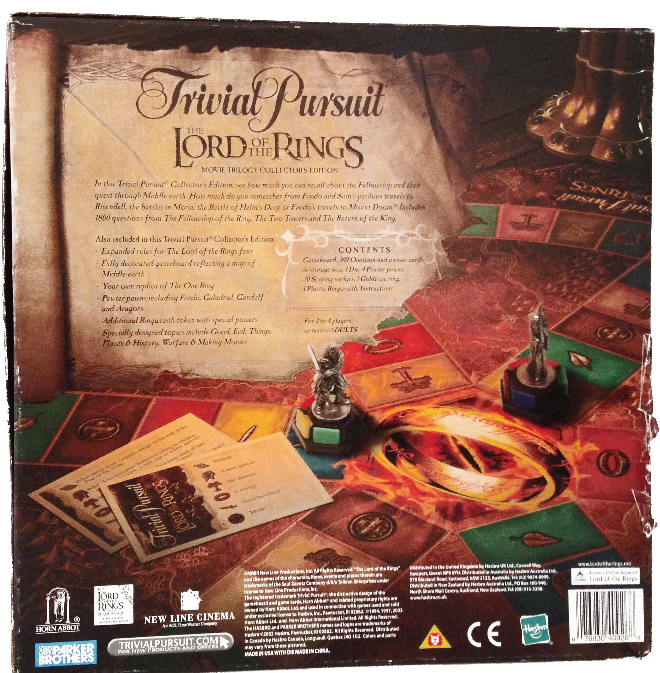 Milton Bradley Trivial Pursuit: The Lord of The Rings Movie Trilogy Collectors Edition product thumbnail 4