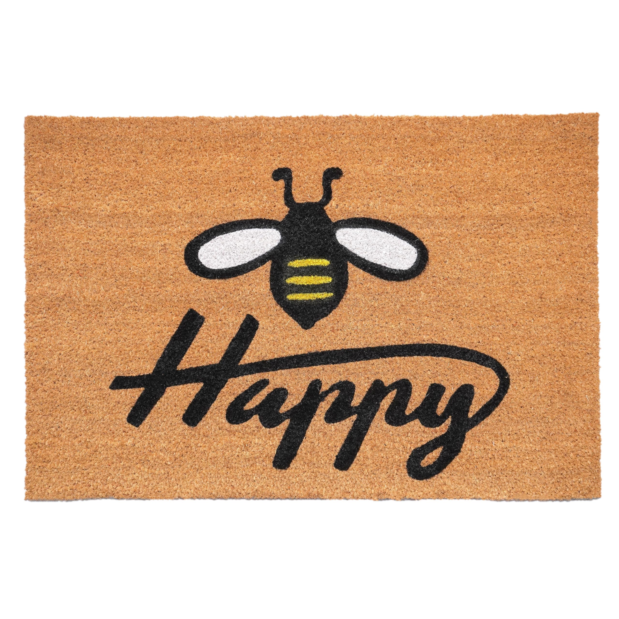Calloway Mills AZ101231729 Bee Happy Doormat, 17" x 29", Multicolor