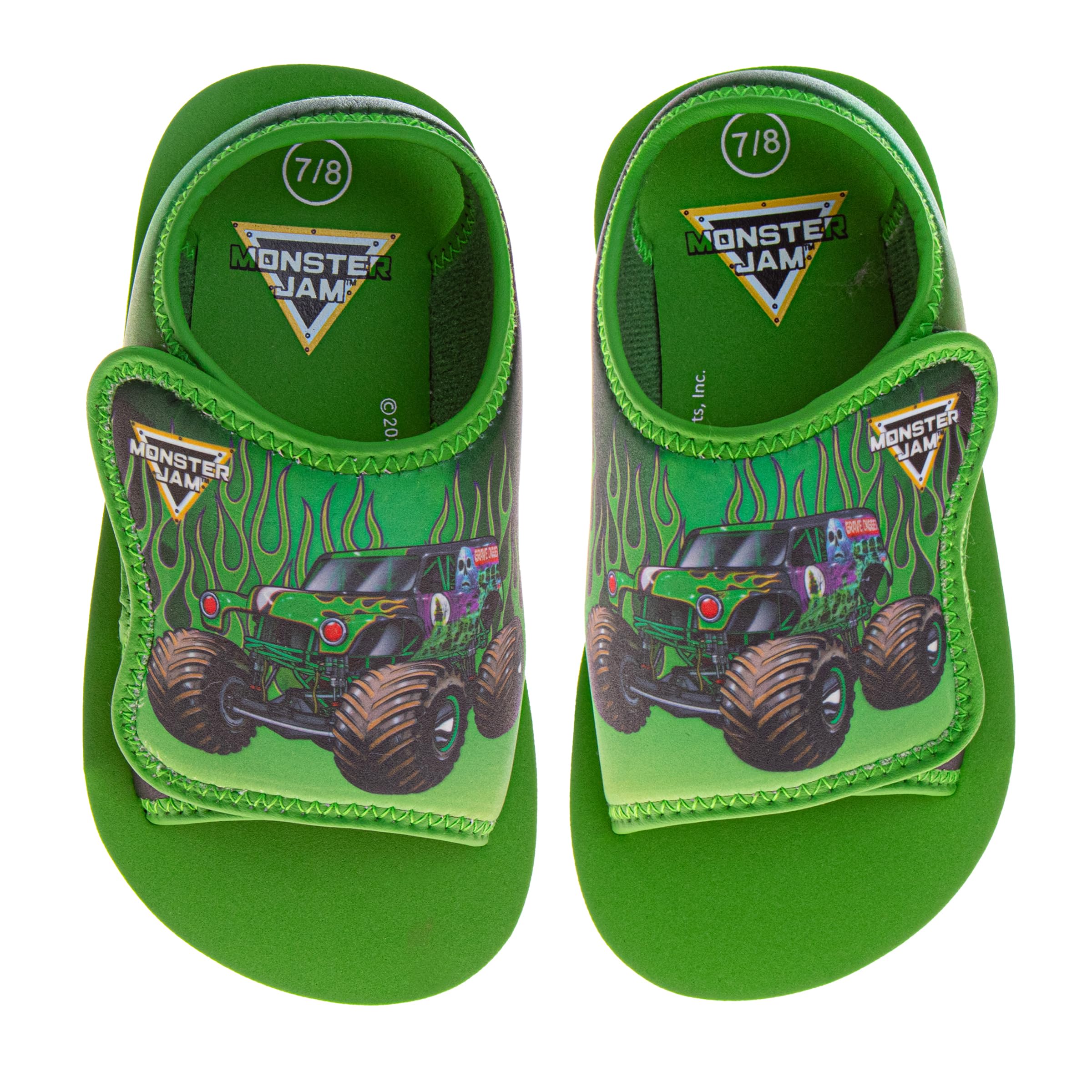 Josmo PawPatrol Cars ToyStory Spiderman Summer Sandals Kids Water Shoes Open Toe Outdoor Slides (Toddler - Little Kid) 5-6 Toddler Green