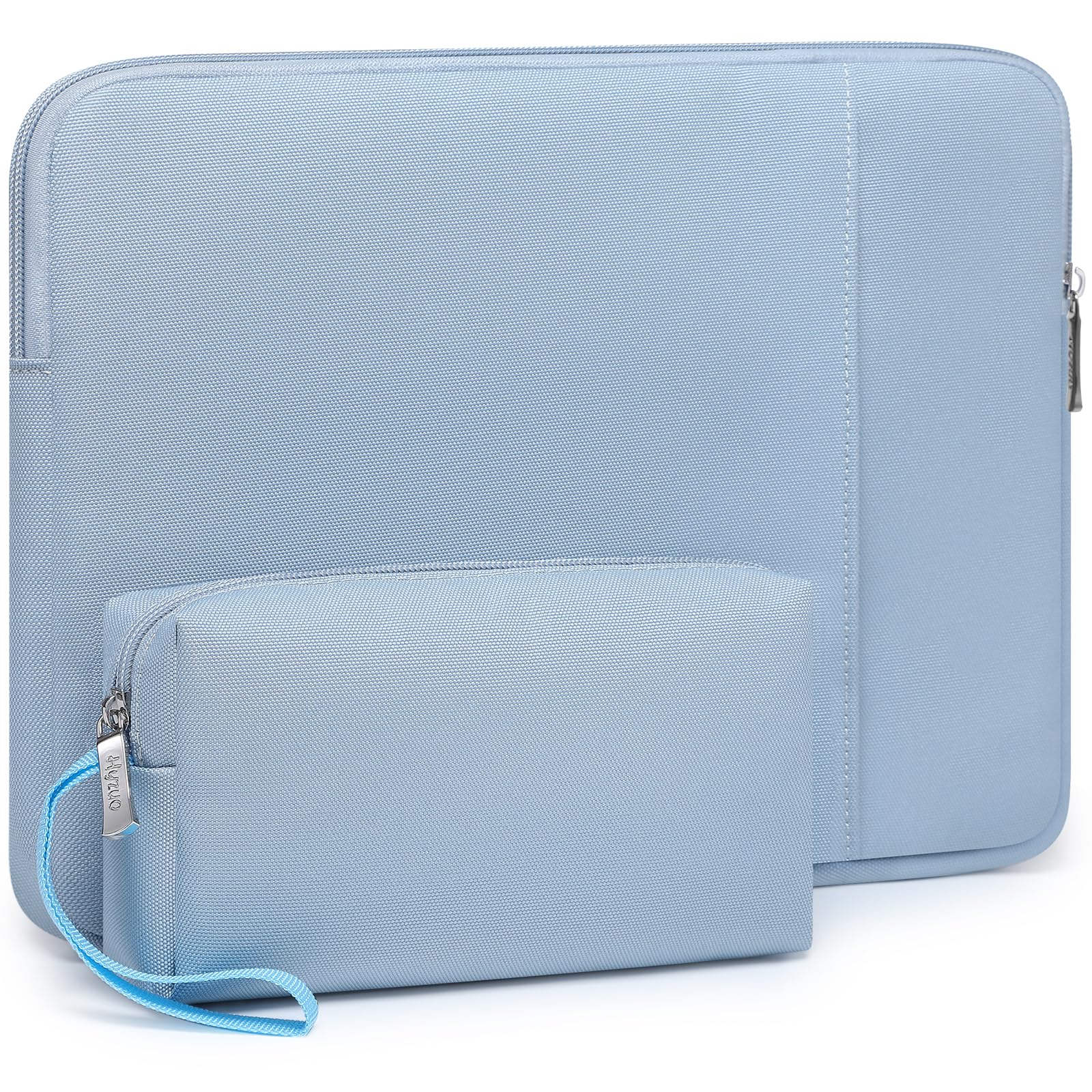 HYZUO 13 Pollici Custodia Borsa per Portatile per MacBook Air 13 M5/M4/M3/M2/M1 2026-2018, 13" MacBook Neo 2026, MacBook Pro 13 M2/M1 2026-2016, iPad Pro/Air 13, XPS 13, Surface Pro, Blu Pallido