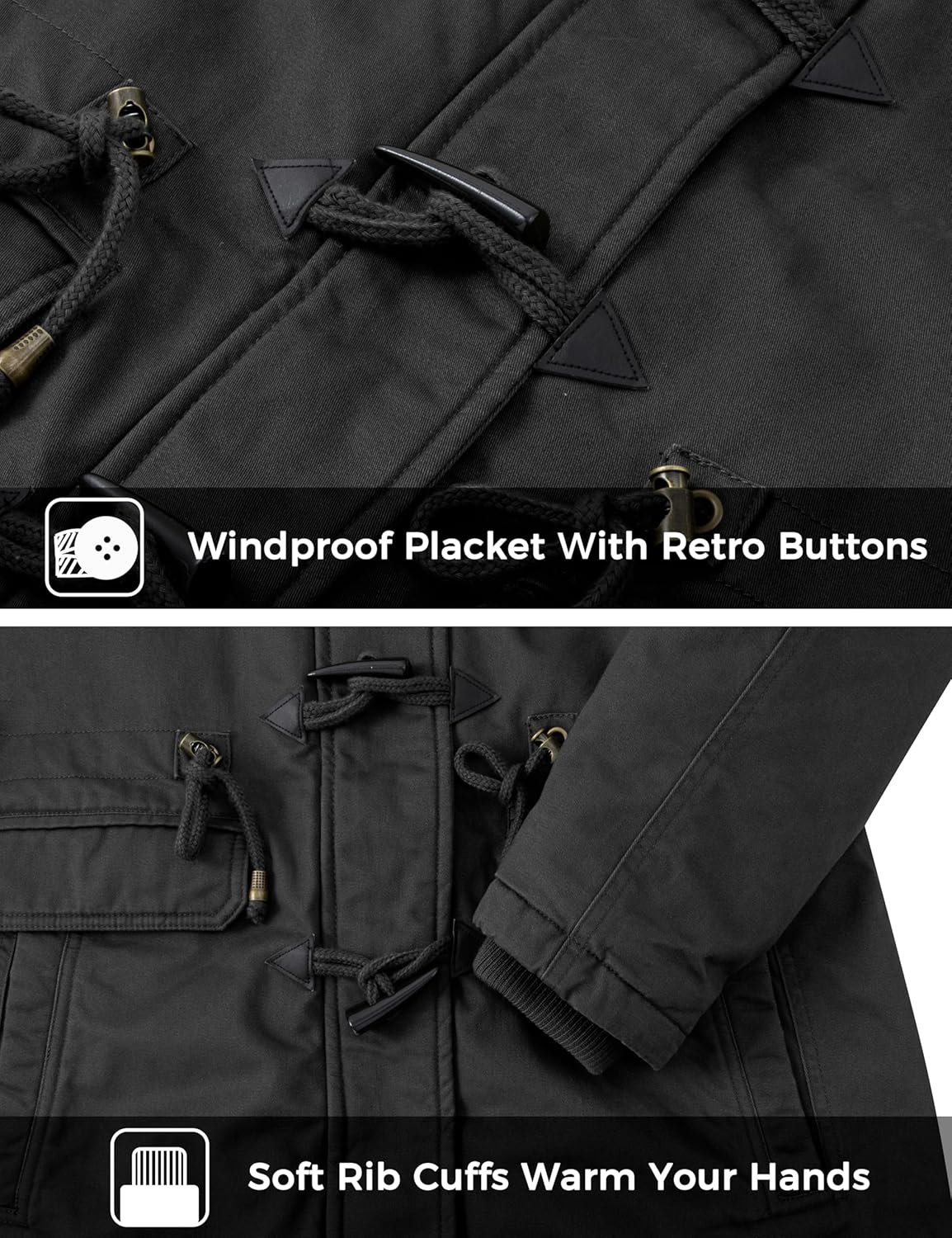 wantdo Women's Winter Thicken Jacket Cotton Coat with Removable Hood - Image 6