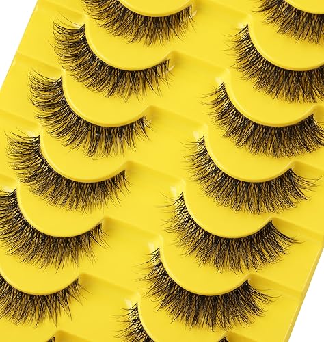 Miniatura 5 de Pestañas postizas rusas, pestañas rizadas en D, aspecto natural, pestañas zanlufly como extensión de pestañas, volumen transparente, banda de ojo de