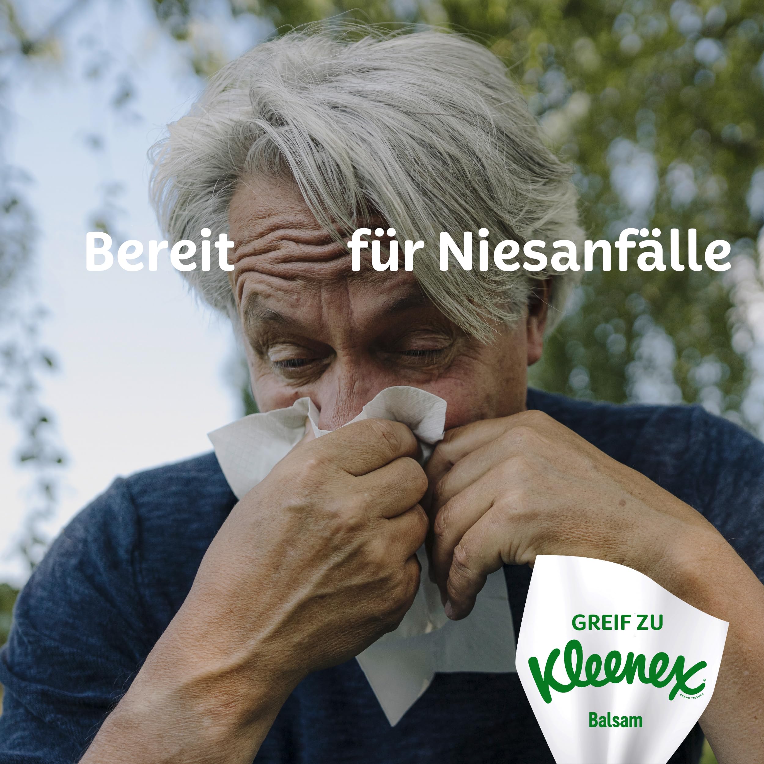Kleenex Balsam Taschentücher-Box,Aloe Vera & Calendula,4-lagig,24x56 Tücher