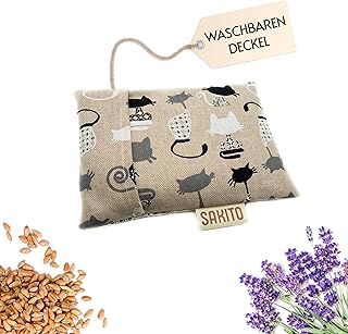 Körnerkissen Mikrowelle (15x10 cm) - Natürliche Therapie gegen Koliken - Natürliche Wärme für den Bauch und zur Beseitigung von Blähungen, Entspannung für Kinder - Sicher für Babys - Waschbarer Bezug