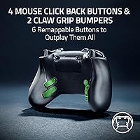 Vista 6 de Razer Wolverine V3 Pro Wireless Gaming Controller Licensed for Xbox Series XS, Xbox One, Windows PC - 6 Remappable Buttons - Fast Triggers
