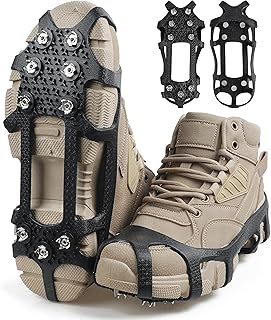 Crampons Ice Cleats for Shoes and Boots Traction Snow Cleats with 9 Studs Snow