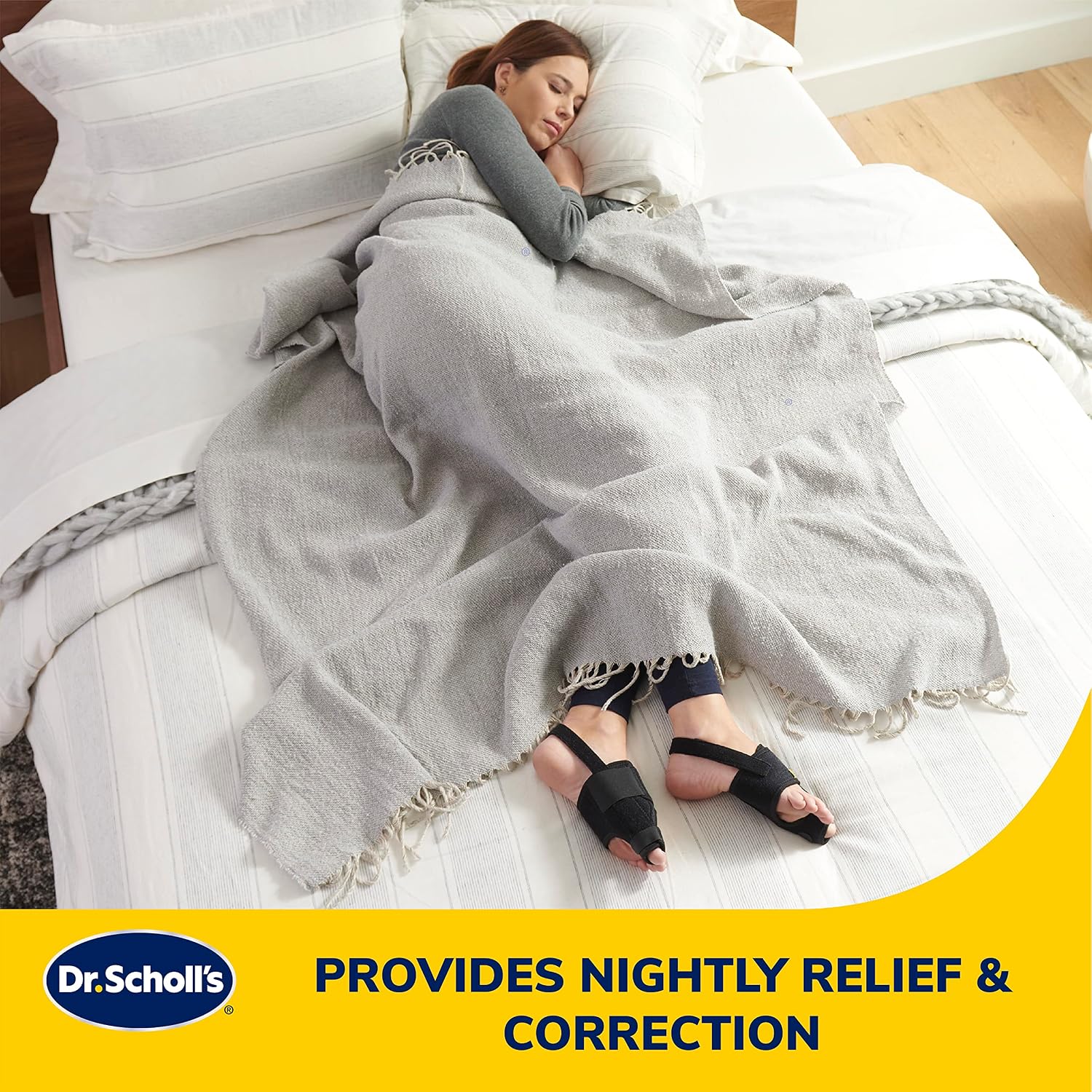Dr. Scholl's Bunion Relief & Toe Corrector, 1 support set (1 left, 1 right)