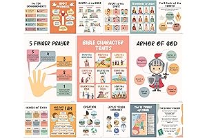 Decorably Sunday School Classroom Decor: Uplifting Faith-Based Posters for a Positive Learning Environment