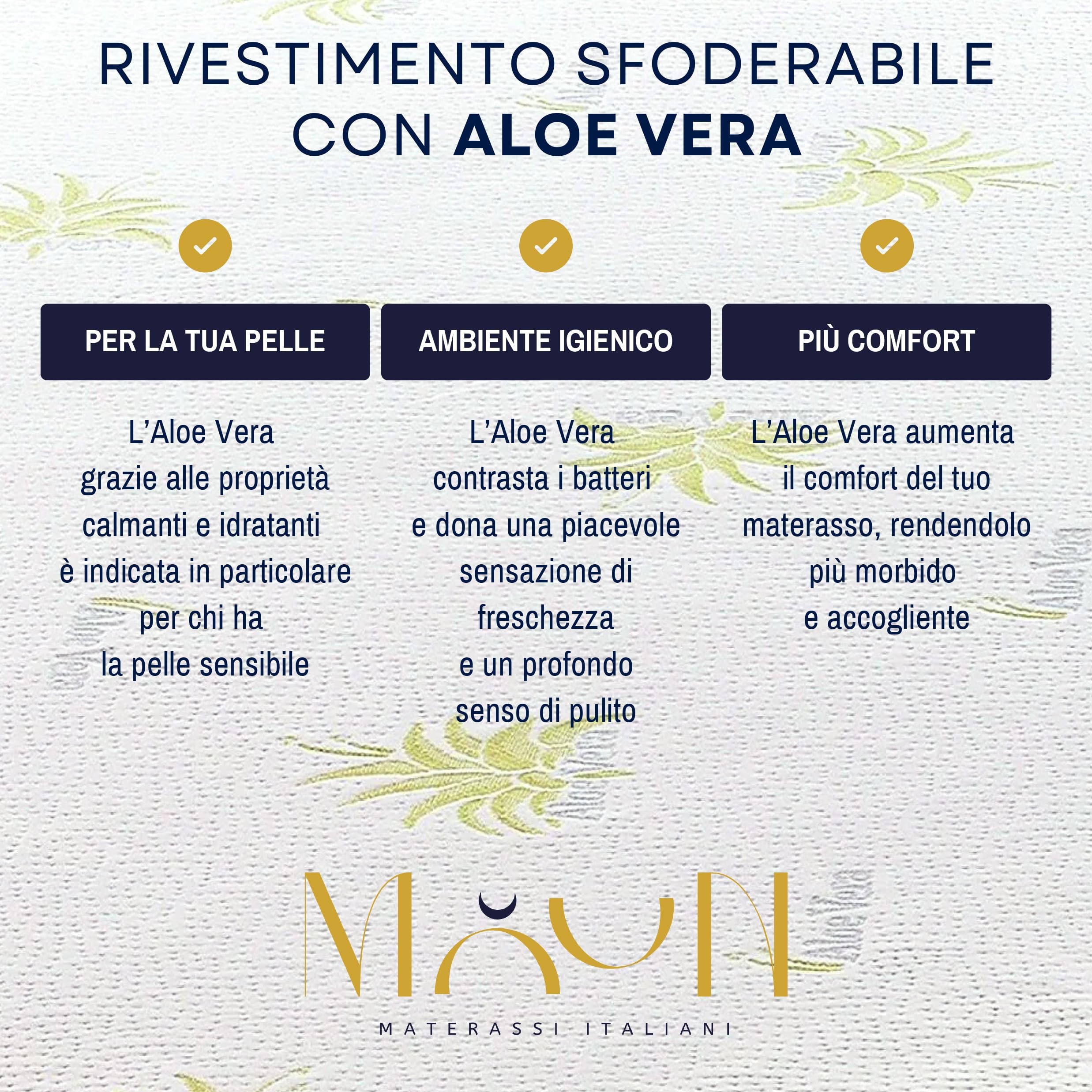 Topper Singolo 90x200, Alto 10 cm, in Memory Foam Liscio, Coprimaterasso Ipoallergenico, Morbido e Traspirante, Sfoderabile e Lavabile, con Aloe Vera e 4 Elastici per un Fissaggio Facile