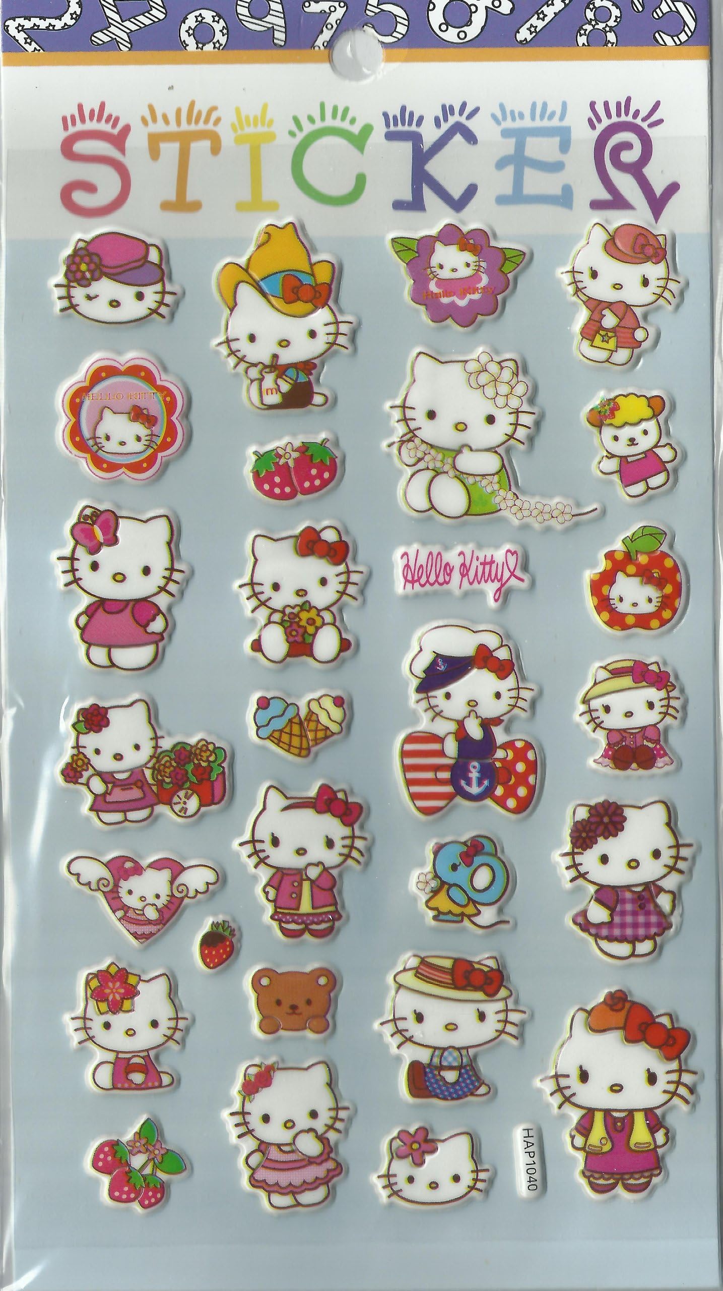 KITTY Cute Foam Shape Sticker/Puffy Sticker Art Supplies