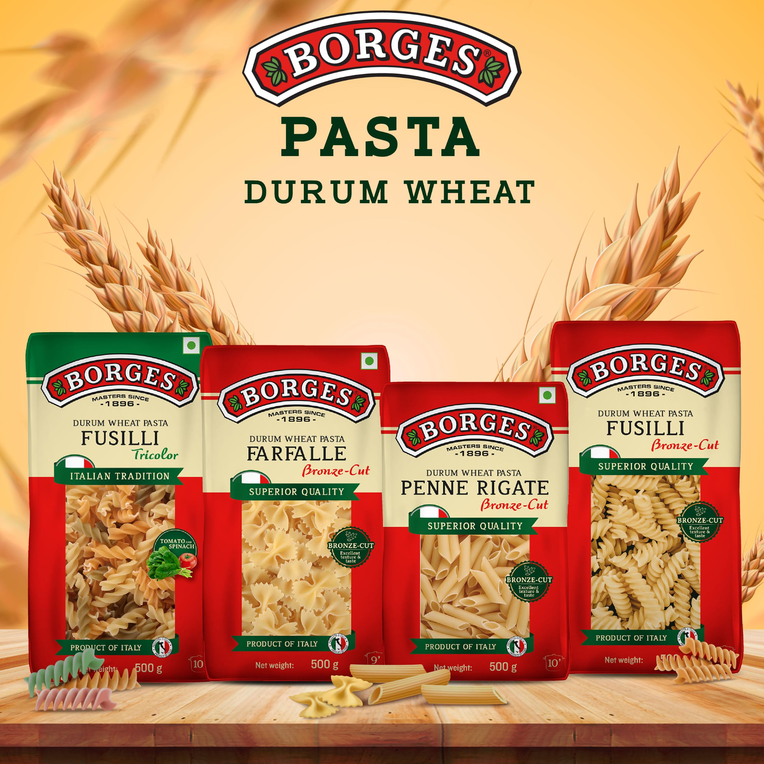 Borges Fusilli Pasta - 500 gm| Durum Wheat Semolina | Imported from Italy | High in Protein |No Preservative 4
