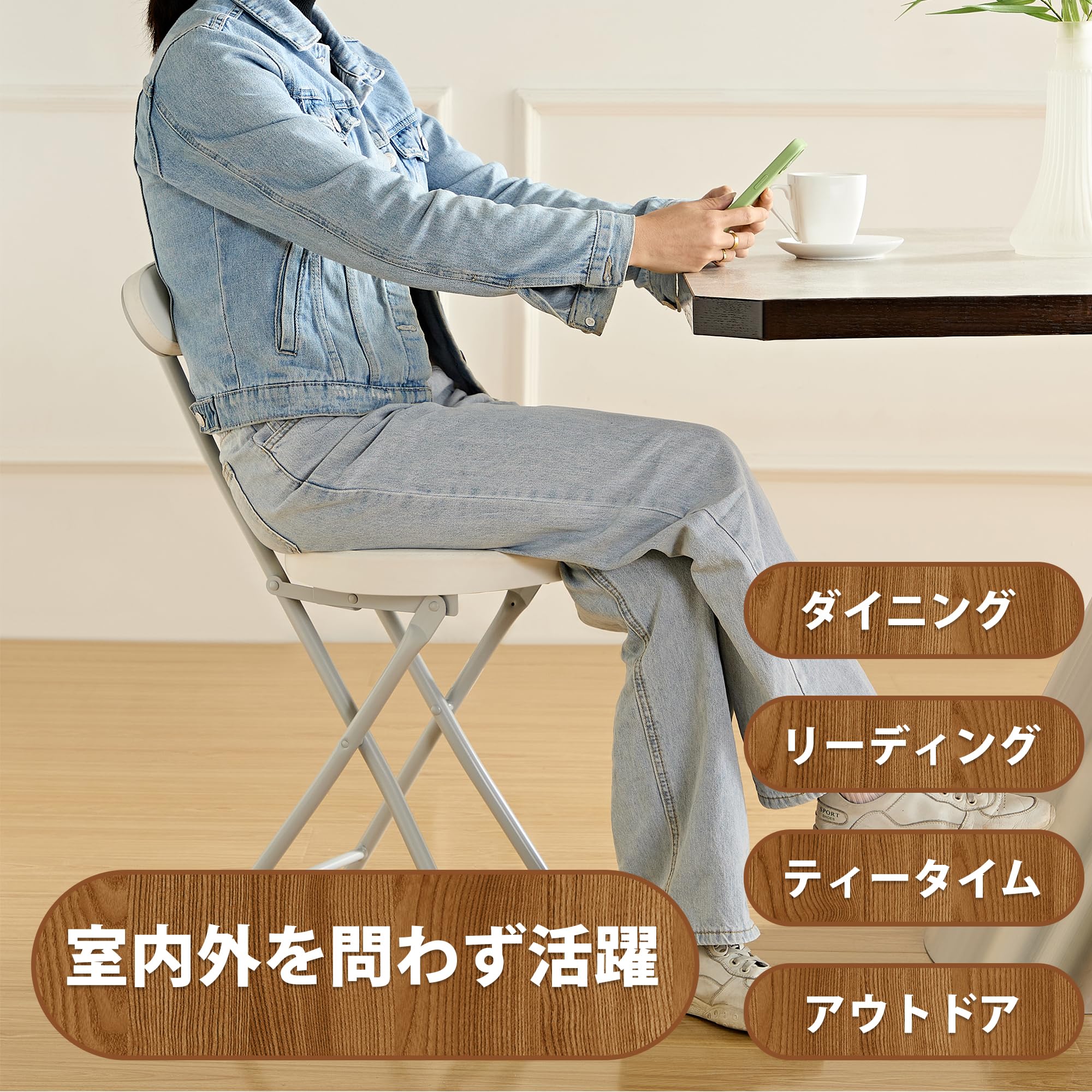 【ほぼ未使用】VECELO 折りたたみチェア CLR Amazon.co.jp: VECELO: 折りたたみチェア